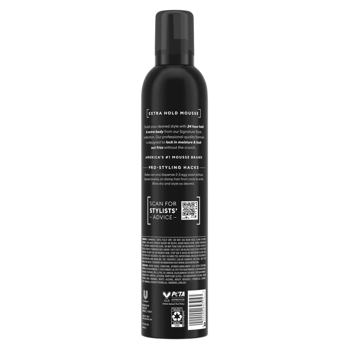 TRESemmé Extra Hold Volumizing Mousse for 24H Touchable Hold & Volume with Pro Lock Tech, 15 oz