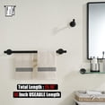 thumbnail image 3 of Double Towel Bar Matte Stainless Steel Bath Towel Rack for Bathroom Towel Holder Wall Mount Total Length TBLPB, 3 of 8