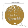 thumbnail image 6 of Inkdotpot Pack Of 100 Let Love Sparkle Wedding Favor Paper Tags Craft Real Silver Foil Hang Tags, 6 of 7