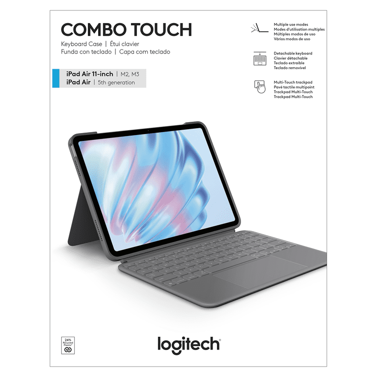 Logitech Combo Touch iPad Air 11-inch (M2 & M3), iPad Air (5th gen
