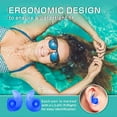 thumbnail image 5 of Happy Date 2Pcs/Set Silicone Swimming Ear Plugs Great Waterproof Ultra Comfy Earplugs Prevent Swimmers Ear, 5 of 6