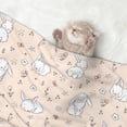 thumbnail image 2 of Rocae Cute Rabbit for Pet Blanket Dog Blanket Cat Blanket Soft Sleep for Small Medium Pet-Small, 2 of 8