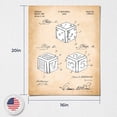 thumbnail image 3 of Canvas Poster -Lucky Wall Art, Patent Dice Poster Print, Ready To Hang No Frame Poster, p2321-16x20, 3 of 3