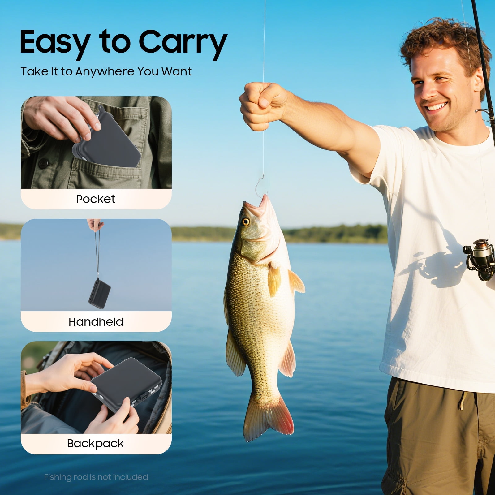 ToppiJoy Fishing Lures, 263 Pcs Tackle Box with Tackle Included, Crankbaits, Spoon, Hooks, Weights & Other Accessories, Fishing Bait Lure Gear Kit