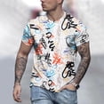 thumbnail image 2 of JAJAHO Mens Short Sleeve T Shirt Funny Printed Crew Neck Regular Fit Summer Top Casual Daily Wear Graphic Tee Stylish Tops, 2 of 4