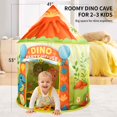 thumbnail image 2 of Carpa de juegos LED Amplov con forma de dinosaurio, 135 x 104 cm, plegable, 2 of 9