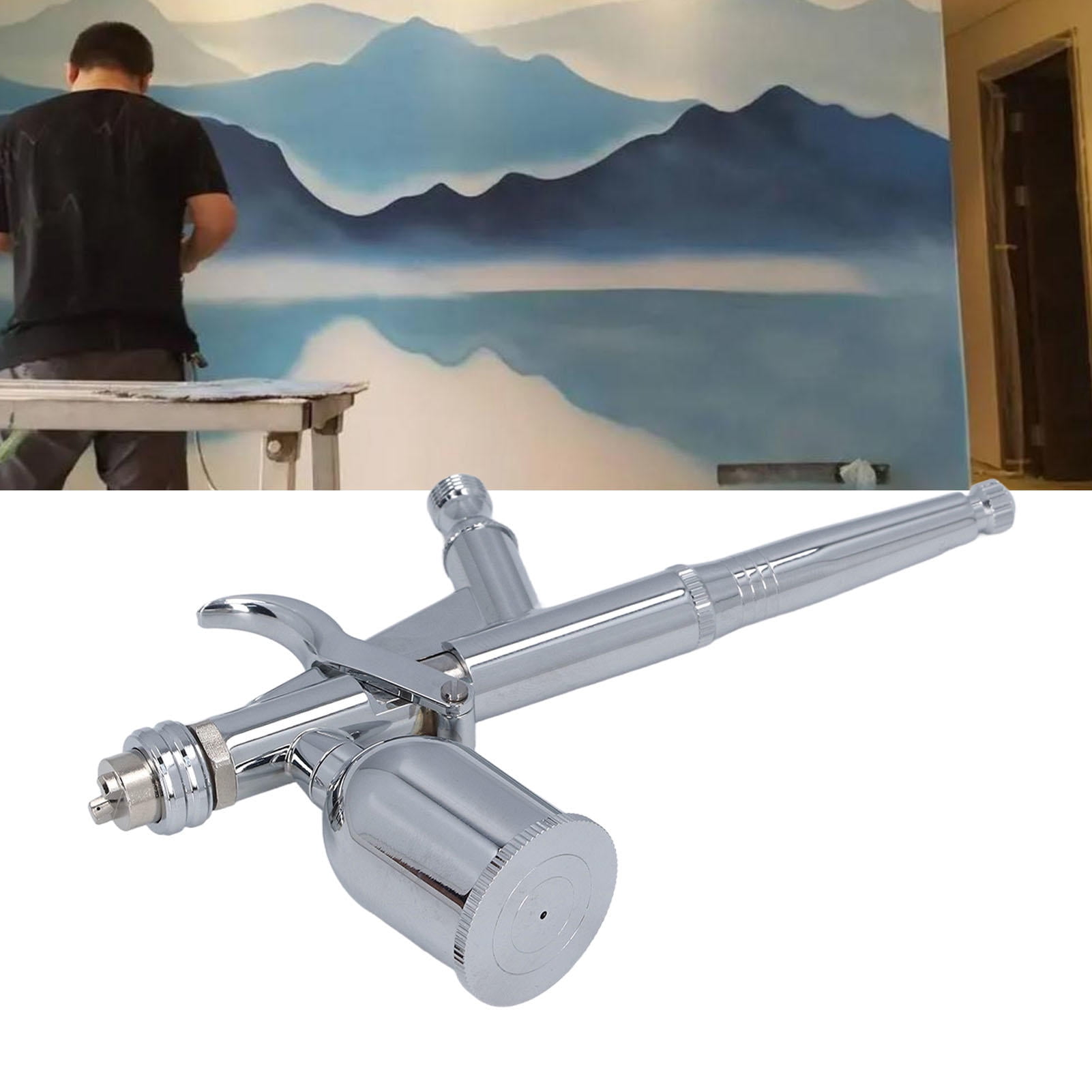 BIMZUC Air Paint Spray Gun Versatile Mini Portable Handheld Airbrush Kit for Cake Decoration Mould Coloring Art Painting Model Furniture Repair Tools