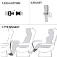 thumbnail image 4 of Tcwhniev Airplane Footrest Made with Premium Foam, Portable Travel Flight Carry-On Foot Rest Adjustable Height Foot Rest Travel Accessories Head/Footrests Hammock,Black, 4 of 9