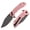 Pink, variant on Tenable Entity EDC Pocket Knife Blackwash 14C28N Blade,Blue Aluminum Handle,Nalu Knives Designers,B1036F5