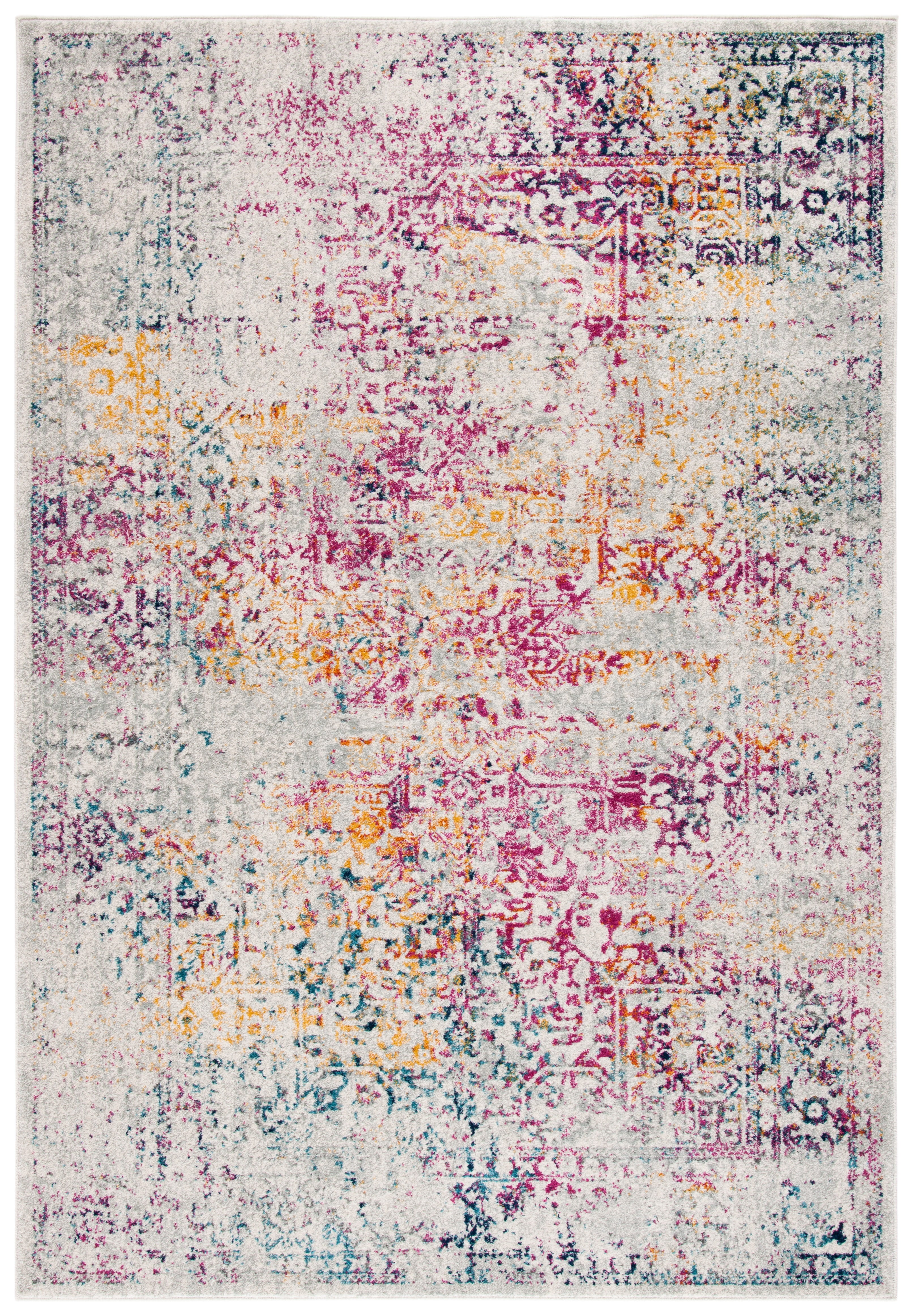 Safavieh Evoke Trena Floral Area Rug, Ivory/Fuchsia, 6' x 8'