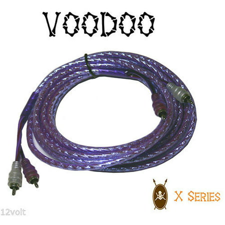 New VOODOO 16.4 ft 5 Meter RCA INTERCONNECT cable PURPLE 99.9999%