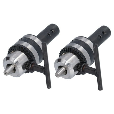 

2024 2 Sets Drill Chuck Key Wrench 3 Jaw Converter Tool with 1/2in Round Shank 110mm Clamping Range