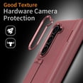 thumbnail image 5 of Allytechgroup Galaxy Z Fold 5 5G Case with Screen Protector, Premium PU Leather Shockproof Ring Buckle Stand Bumper Anti-Scratch Full Body Protective Case for Samsung Galaxy Z Fold 5, Red, 5 of 7