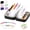 Black, variant on Wuqi A8 Waterproof Pill Organizer Set, 14 Reusable Color-Coded Zipper Pouches, 2-Week Daily Pill Pouch with 3-Ring Binder, Portable Travel Pill Case for Purse Daily
