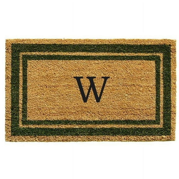 Calloway Mills Sage Green Border 24" x 36" Monogram Outdoor Doormat (Letter X)
