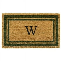 Calloway Mills Sage Green Border 24" x 36" Monogram Outdoor Doormat (Letter X)