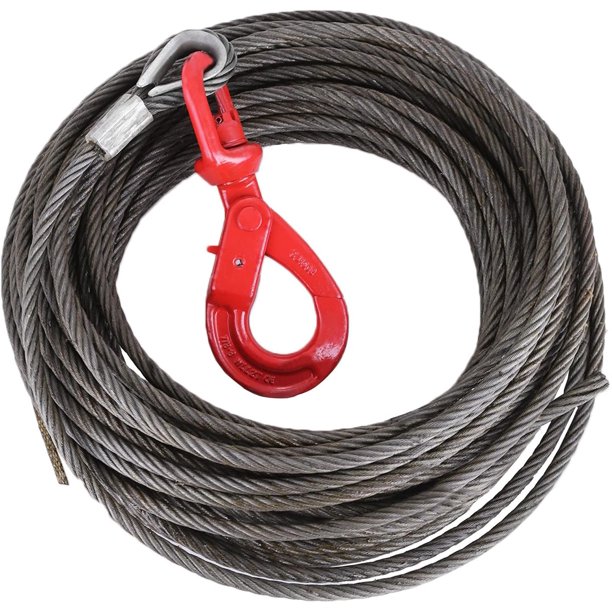 VEVOR 50ft Winch Cable 3/8" x 50' Replacement Wire Rope 4400LBS Fiber