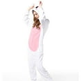 thumbnail image 4 of 50% off Clear! safuny Women Long Sleeve Hooded Jumpsuit Pajamas Casual Winter Warm Rompe Sleepwear at Home, 4 of 5