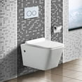 thumbnail image 1 of Madison In-Wall toilet Combo Set - 22" Toilet Bowl With Soft-Close Seat, Tank And Carrier System, Push Buttons Included., 1 of 12