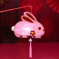 thumbnail image 1 of Accesorios de adorno de Año Nuevo, borla decorativa, regalos para niños, decoración, lámpara de fiesta Rosado Macarena Linterna hecha a mano, 1 of 8