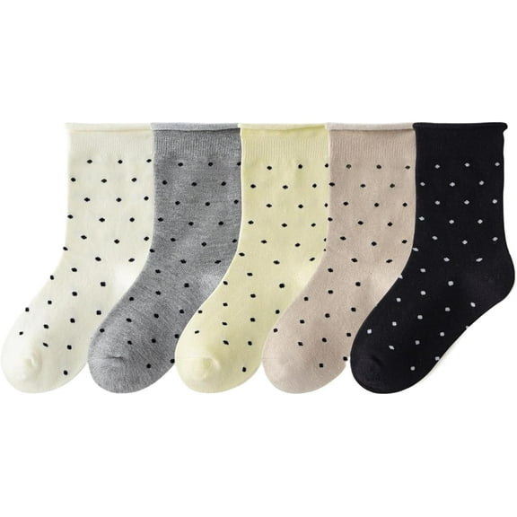 Crew Socks Sweet Seamless Princess Dress Socks 5 Pairs Spring Fall