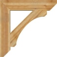 thumbnail image 3 of Ekena Millwork 6"W x 34"D x 34"H Legacy Slat Rough Sawn Bracket, Western Red Cedar, 3 of 4