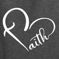 thumbnail image 5 of Wild Bobby Heart Made Of Faith Inspirational/Christian Unisex Crewneck Graphic Sweatshirt, Heather Black, 3X-Large, 5 of 5