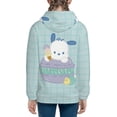 thumbnail image 2 of Sanrio Pochacco Kids' Hoodie 3d Print Sweatshirt Soft Pullover Hooded With Big Pockets Fans Gifts For Boys Or Girls Small, 2 of 7
