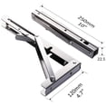 thumbnail image 2 of axGear Folding Shelf Brackets 10 Inch Stainless Steel Drop Down Bracket Heavy Duty, 2 of 7