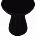 thumbnail image 6 of Solid Wood Round 16 in. Side/End Table for Living Room, Black Home Decor Piece, 6 of 6