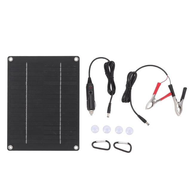 Panel solar portátil de 10 W, compacto, delgado, impermeable, flexible, para coche, casa, barco, 23 x 17 cm