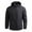 Black, variant on Herrnalise Men's Thin Jacket Casual Sports Windbreaker Hooded Jacket Dark Blue