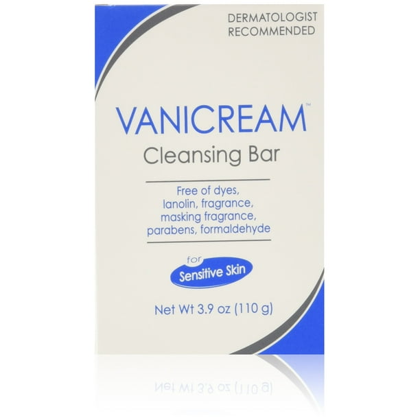 Barra limpiadora Vanicream para piel sensible, 115 ml, paquete de 4