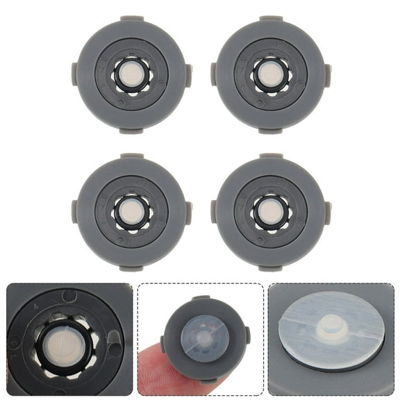 LOLIPPYY 4-Pack Grey Silicone Inserts for Shower Water Saving Plastic Accessories