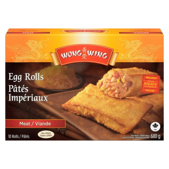 Pâtés impériaux à la viande Wong Wing 10 pâtes, 680 g