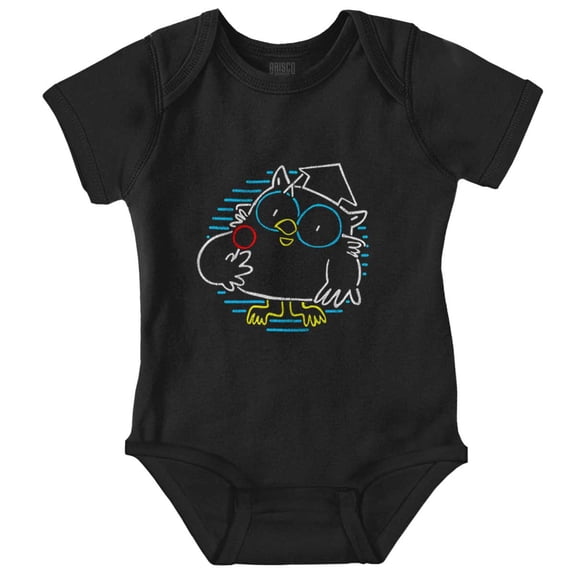 Tootsie Roll Pop Mr Owl Neon Sign Romper Boys or Girls Infant Baby Brisco Brands NB