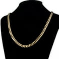 thumbnail image 4 of 6mm-18mm Men's Miami Cuban Link Chain Necklace 18K Gold Plated Stainless Steel, 4 of 6