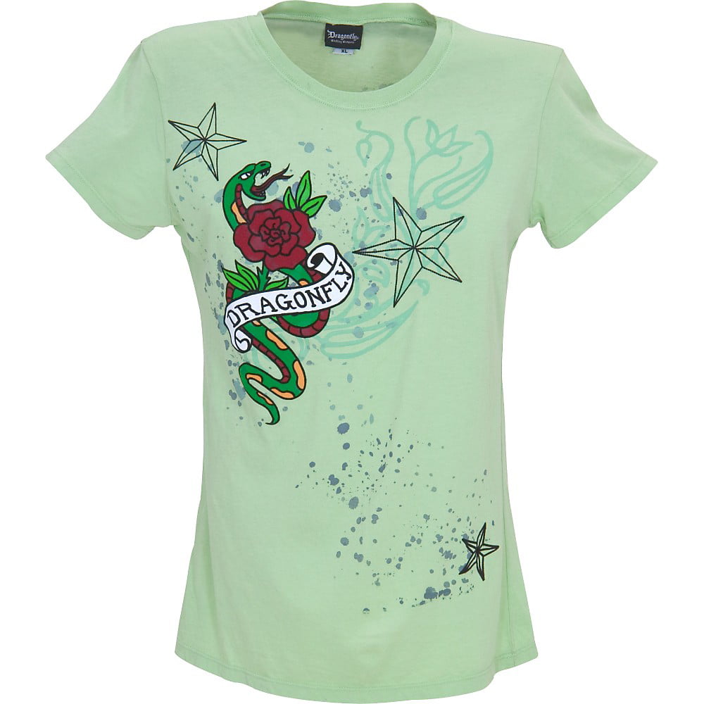 Green Dragonfly Design White Short-Sleeve Unisex T-Shirt