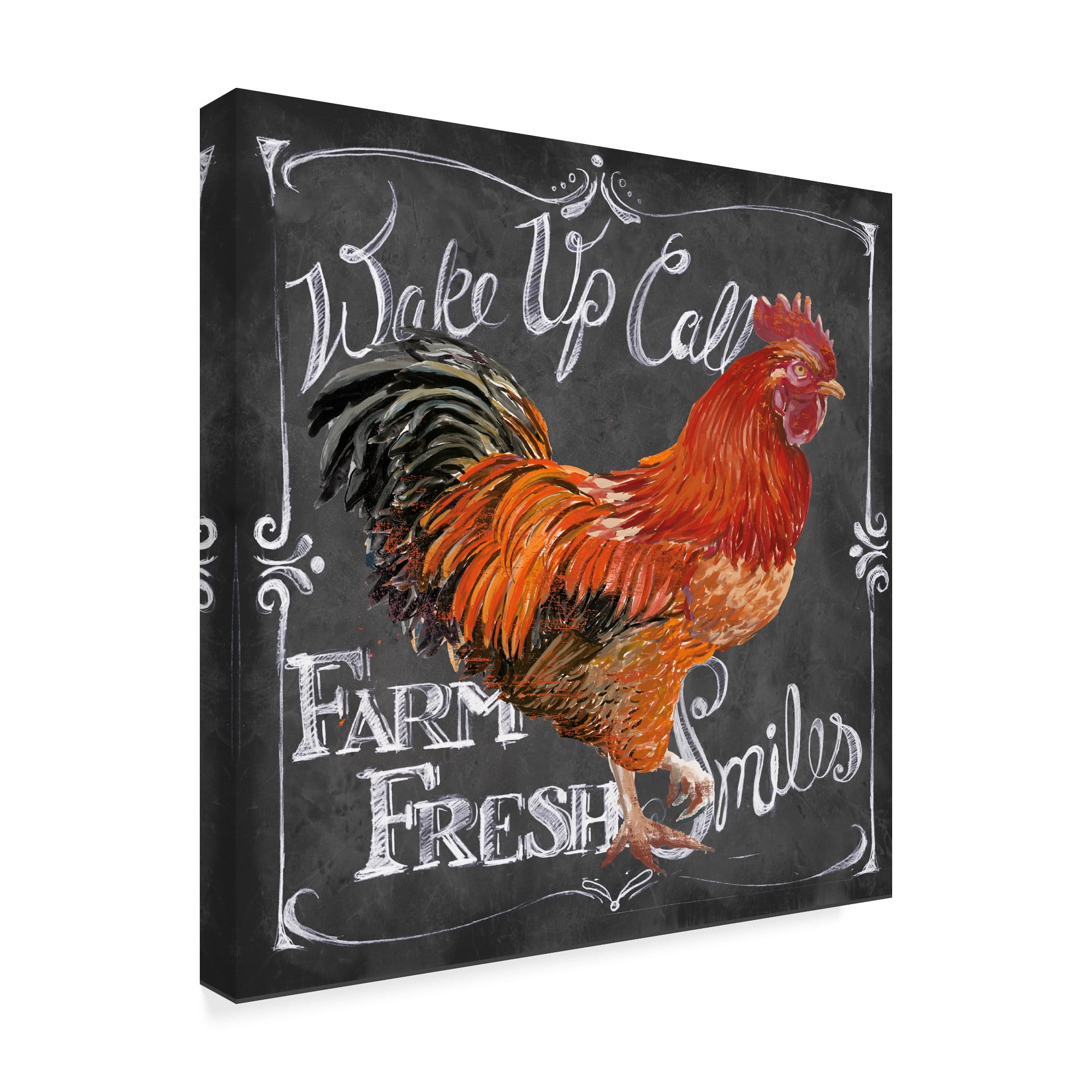 Trademark Fine Art 'Wake Up Call Rooster' Canvas Art by Art Licensing Studio