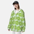 thumbnail image 3 of Lsque Green Lemon Slices UPF 50+ Lightweight Sun Protection Men's Women's Long Sleeve Shirt, Hoodie Performance -Small, 3 of 9