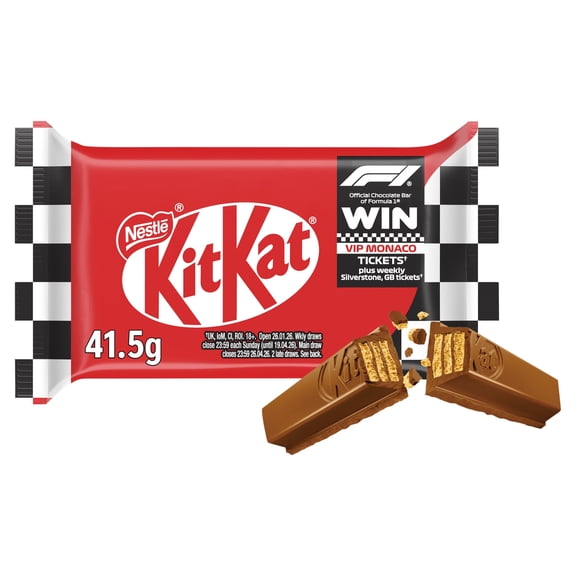 Kit Kat 4 Finger Milk Chocolate Bar 41.5g, Imported from Britain