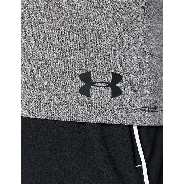 Under Armour Mens Long XX-Large ColdGear Fitted 019/Black Heather Crew Charcoal T-Shirt Light Sleeve