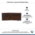 thumbnail image 5 of CTM  Leather RFID Bifold Wallet (Men), 5 of 5