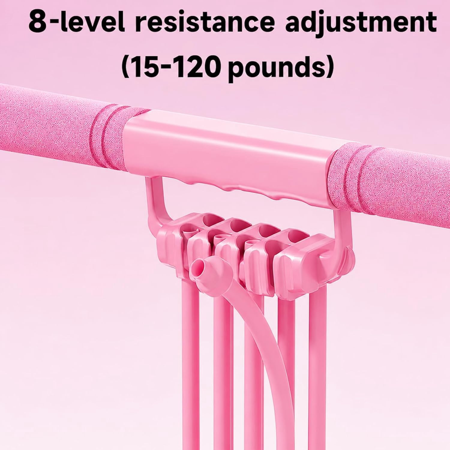 BORIKISE Multifunction Pedal Resistance Band, Portable Latex Material with Handles, Durable & Lightweight for Travel Workouts