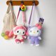 thumbnail image 4 of Mochila De felpa corta de Hello Kitty Sanrio Kt Cat, bolso cruzado oblicuo de dibujos animados, almacenamiento de cosméticos, billetera cero, regalo para niña, 4 of 4