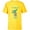 Yellow, variant on Star Wars Yoda Best Kid Yoda Chibi Portrait Family- Short Sleeve T-Shirt for Kids - Customized-White