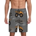 thumbnail image 2 of Picia Construction Machines Pajama Shorts for Men, Men's Pajama Bottoms, Sleepwear,Short Pajama Pants-Small, 2 of 9