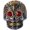 red eye, variant on Men's Stainless Steel Silver Gold Gothic Cross Skull Ring Green Eye Vintage Flower Carved Halloween