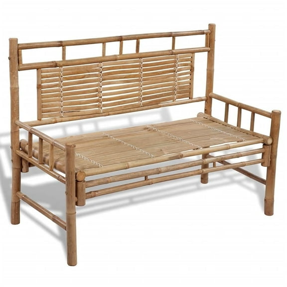 vidaXL Patio Bench 47.2" Bamboo