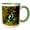Green/White, variant on 3drose, Auratus Dart Frog, Native to Rain Forest - Na02 Dno0904 - David Northcott, 11oz Two-tone Green Mug